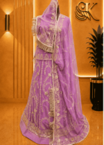 Aarti Semi Pure Rajputi Poshak
 - Levender Pink