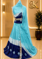 Rekha Satin Rajputi Poshak
 -Navy Blue