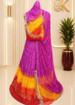 Apsara Organza Rajputi Poshak - Pink