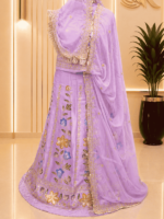 Chandni Fendy Silk Rajputi Poshak- Baby Pink