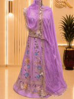 Chandni Fendy Silk Rajputi Poshak-Pink