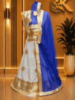 Anjali Satin Rajputi Poshak - Blue