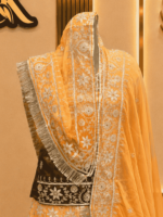 Isha Organza  Rajputi Poshak-Peach - Image 3