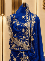 Aanya Satin Rajputi Poshak - Royal Blue - Image 3