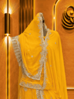 Aditi Fendy Silk Rajputi Poshak
-  Yellow - Image 3