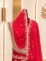 Aditi Fendy Silk Rajputi Poshak
-  Red - Image 3