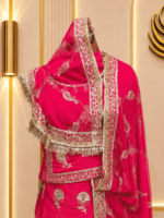 Gauri D natural Rajputi Poshak- Cherry Red - Image 3