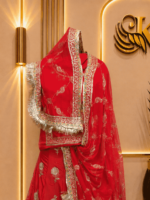 Gauri D natural Rajputi Poshak- Red - Image 3