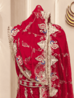 Navya Fendy Silk Rajputi Poshak
-  Red - Image 3