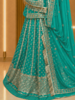 Banarasi Rajputi Poshak - Rama Green - Image 2
