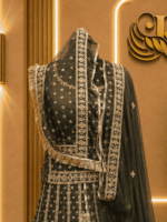 Banarasi Rajputi Poshak - Green - Image 3