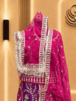 Radhika Semi Pure Rajputi Poshak -Rani - Image 3