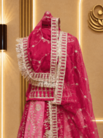 Radhika Semi Pure Rajputi Poshak - Pink - Image 3