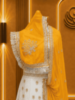 Amrita Fendy Silk Rajputi Poshak
-  Yellow - Image 3