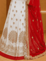 Amrita Fendy Silk Rajputi Poshak
-  Red - Image 2