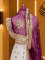 Amrita Fendy Silk Rajputi Poshak
-  Wine - Image 3