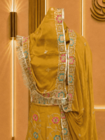Anika NC Moss Rajputi Poshak - Mustard - Image 3