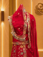 Anika NC Moss Rajputi Poshak - Red - Image 3