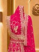Gharchola  Rajputi Poshak
-  Cherry - Image 3