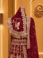 Gharchola  Rajputi Poshak
-  Maroon - Image 3