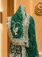 Gharchola  Rajputi Poshak
-  Green - Image 3