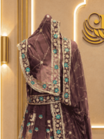 Amaya Semi Pure Rajputi Poshak- Brown - Image 3