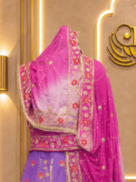 Amaya Semi Pure Rajputi Poshak- Rose Pink - Image 3