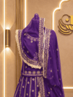 Charvi D natural Rajputi Poshak- Purple - Image 3