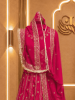 Charvi D natural Rajputi Poshak- Cherry - Image 3