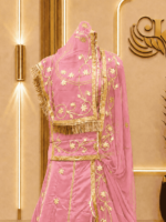 Lavya Satin Rajputi Poshak - Baby Pink - Image 3