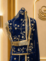 Lavya Satin Rajputi Poshak - Navy Blue - Image 3
