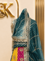 Sameera Banarasi Rajputi Poshak - Green - Image 3