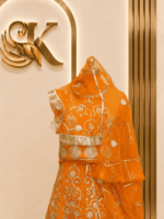 Rajbala Semi Pure Rajputi Poshak- Mustard - Image 3