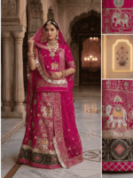 Mehak Semi Pure Rajputi Poshak- Rani