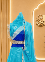 Rekha Satin Rajputi Poshak
- Royal Blue - Image 4