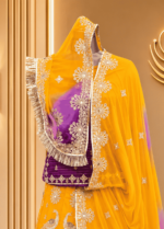 Avni Semi Pure Rajputi Poshak-  Yellow - Image 3