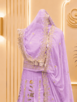 Chandni Fendy Silk Rajputi Poshak- Baby Pink - Image 3