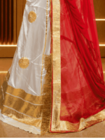 Anjali Satin Rajputi Poshak - Red - Image 3