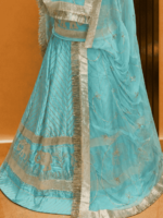 Kanika Satin Rajputi Poshak - Sea Green - Image 2