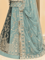 Kesar Semi Pure Rajputi Poshak - Elaichi Green - Image 2