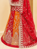 Kesar Semi Pure Rajputi Poshak - Orange - Image 2