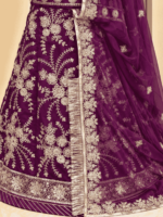 Rashmi Semi Pure Rajputi Poshak- Wine - Image 2