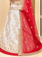 Kavita Semi Pure Rajputi Poshak- Red - Image 2