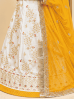 Kavita Semi Pure Rajputi Poshak- Yellow - Image 2