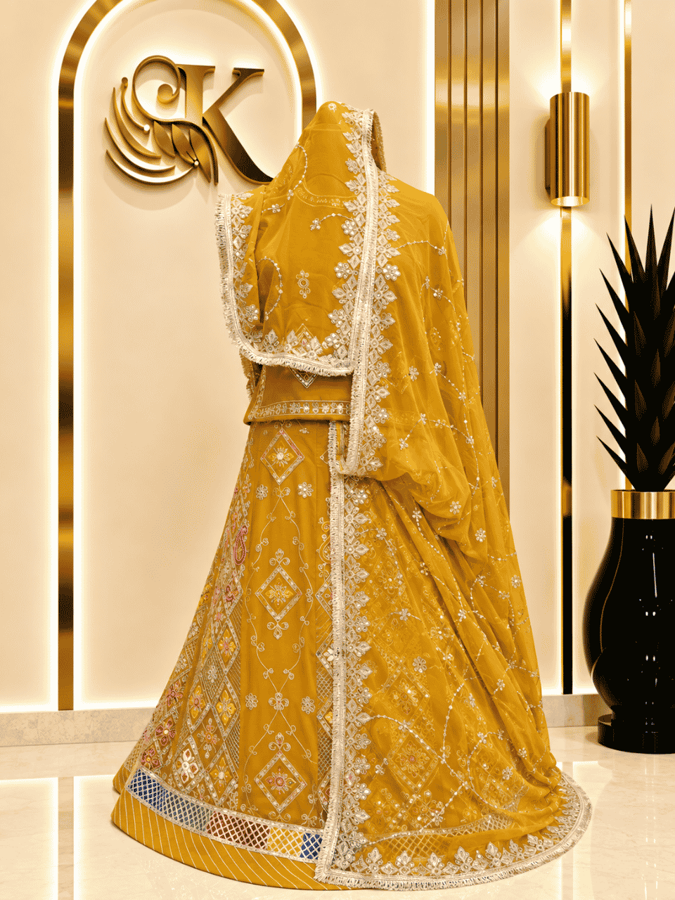 untitled-design-1-405 Supriya Semi Pure Rajputi Poshak- Yellow - Image 1
