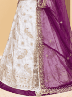 Kirti Semi Pure Rajputi Poshak- Wine - Image 2