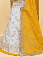 Kirti Semi Pure Rajputi Poshak- Yellow - Image 2