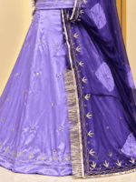 Latika Satin Rajputi Poshak - Levender - Image 2