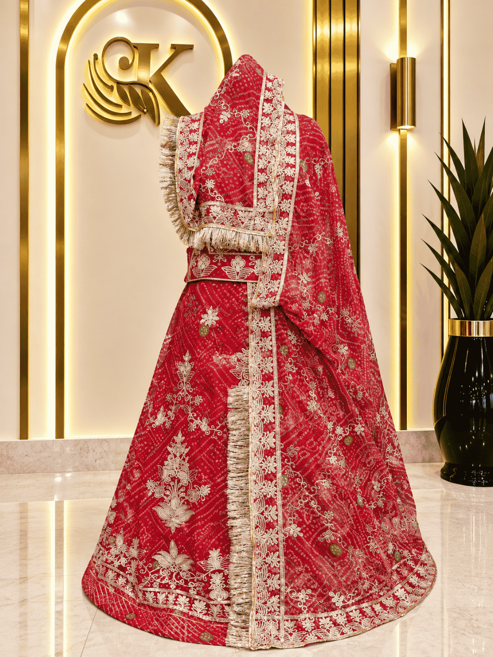 untitled-design-2-367 Red Chundri Semi Pure Rajputi Poshak 1 - Image 1