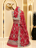 Red Chundri Semi Pure Rajputi Poshak 2